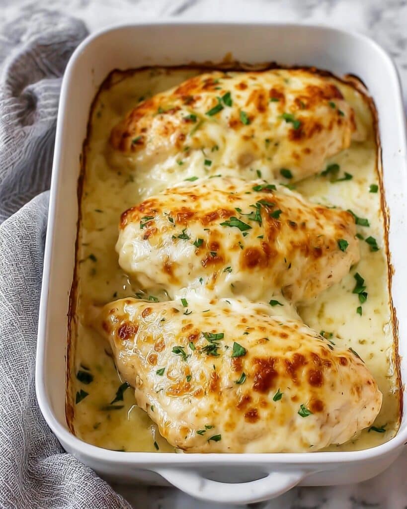 Smothered Cheesy Sour Cream Chicken Recipe