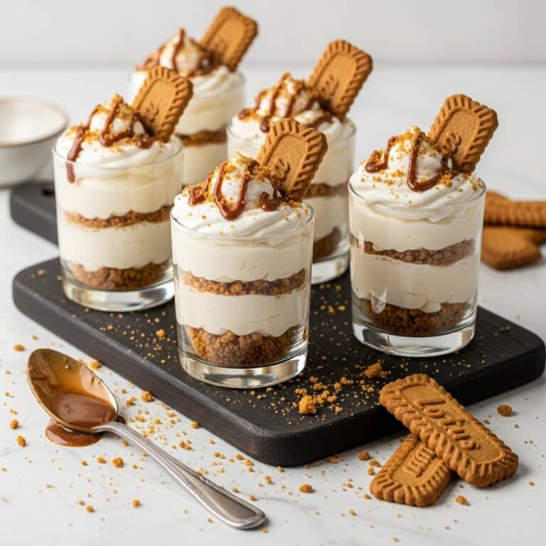 No-Bake Biscoff Cheesecake Cups Recipe