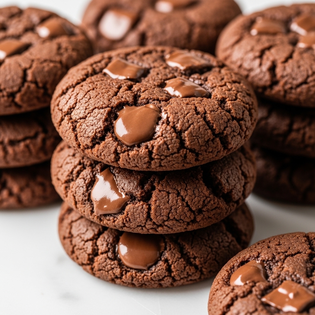 The image shows several red velvet thumbprint cookies placed closely together on a white plate. Each cookie has one layer of deep red, textured dough coated with sparkling sugar crystals. The dough is cracked gently around the center, forming a small well filled with a smooth, creamy white frosting that has a slight peak in the middle. The plate is set on a white marbled texture surface, making the rich red of the cookies stand out clearly. photo taken with an iphone --ar 4:5 --v 7