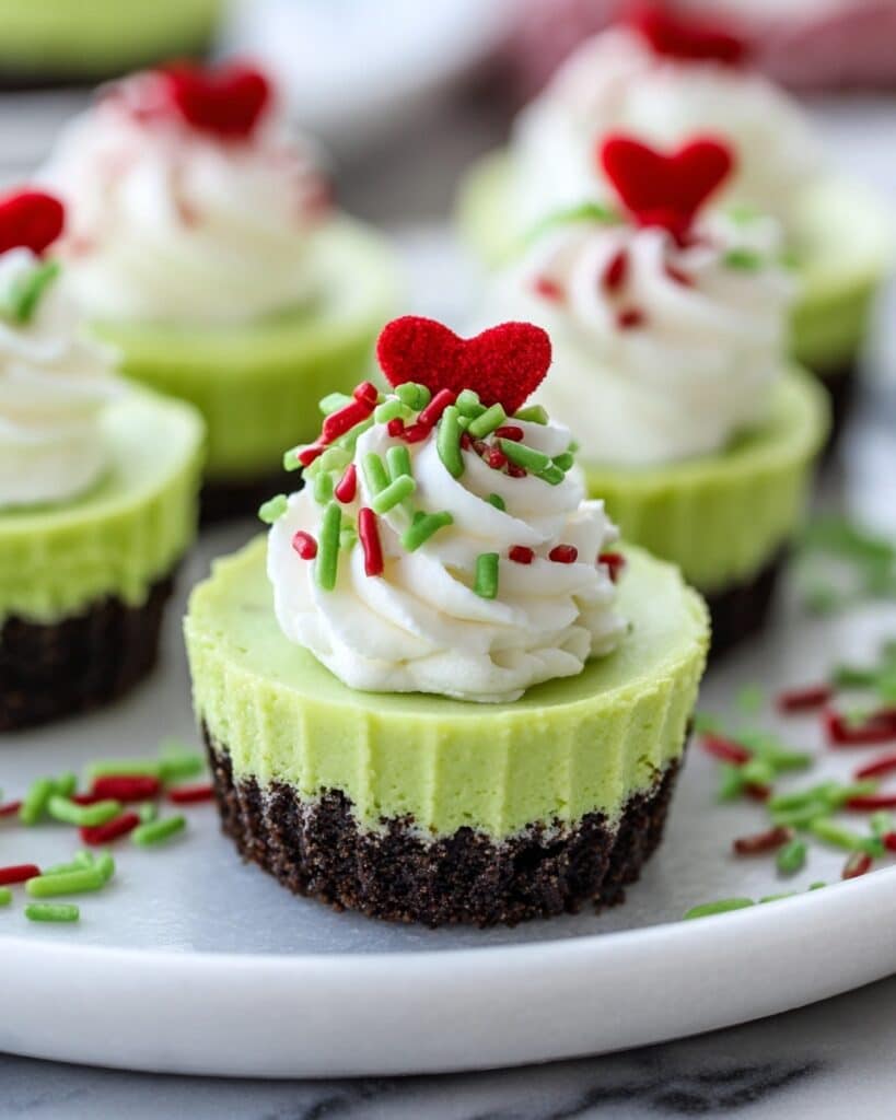 Grinch Mini Cheesecakes Recipe