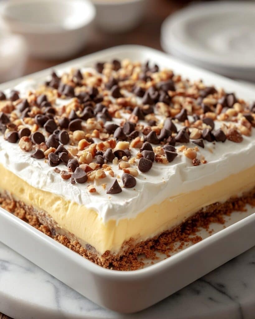 Perfect Potluck Dessert Bars with Chocolate Chips and Cream Cheese Layer Recipe