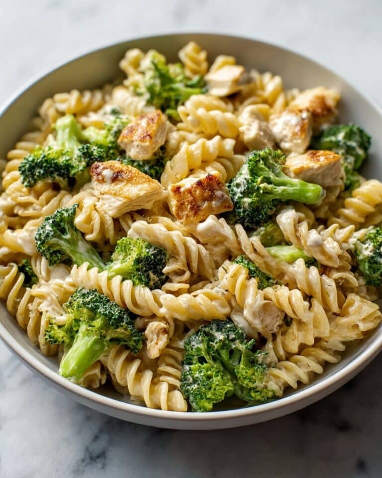 Creamy Rotisserie Chicken Broccoli Pasta Recipe
