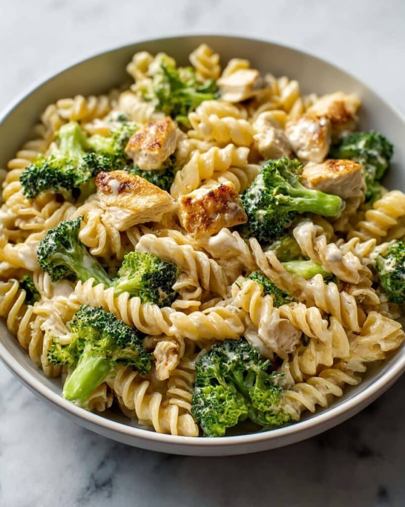 Creamy Rotisserie Chicken Broccoli Pasta Recipe
