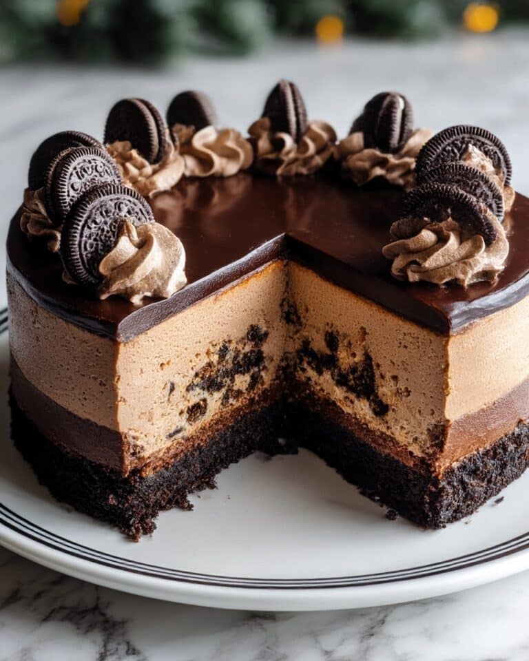 Triple Chocolate Cheesecake with Oreo Crust Recipe