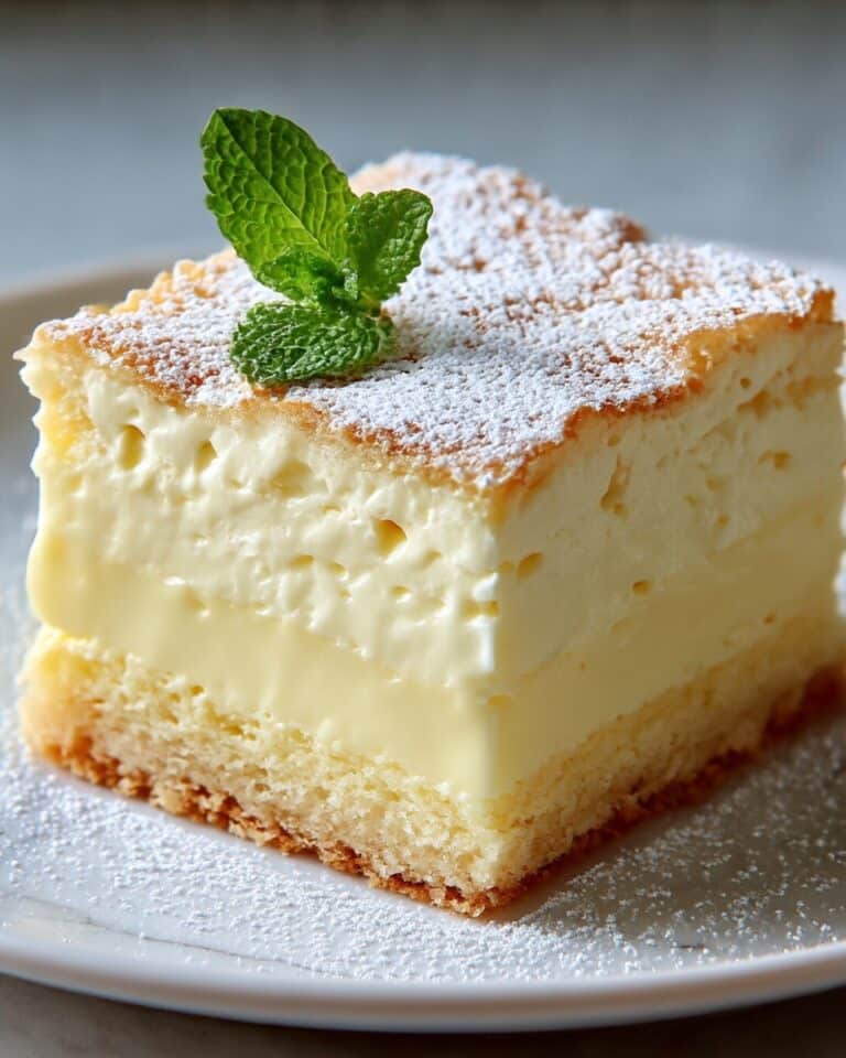 Vanilla Custard Cream Squares Recipe