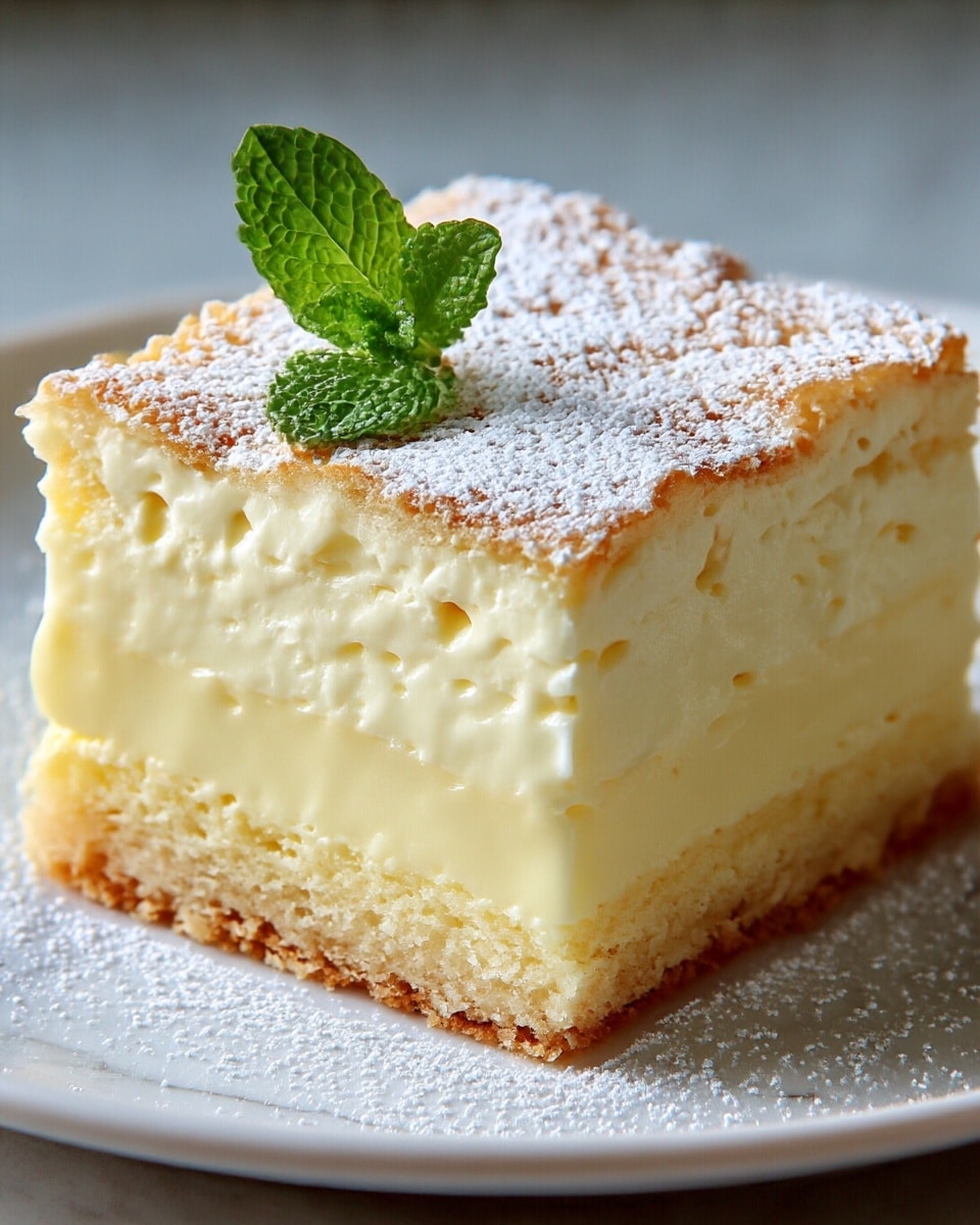 Vanilla Custard Cream Squares Recipe