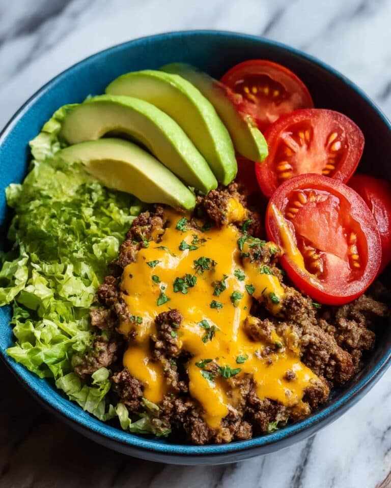 High-Protein Cheeseburger Bowls Recipe