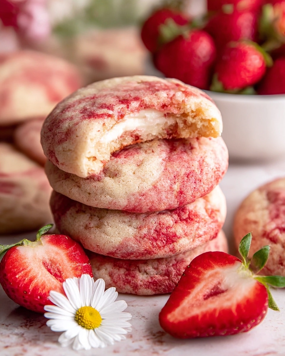 Raspberry Cookies with Homemade Raspberry Syrup Recipe - Recipe Image