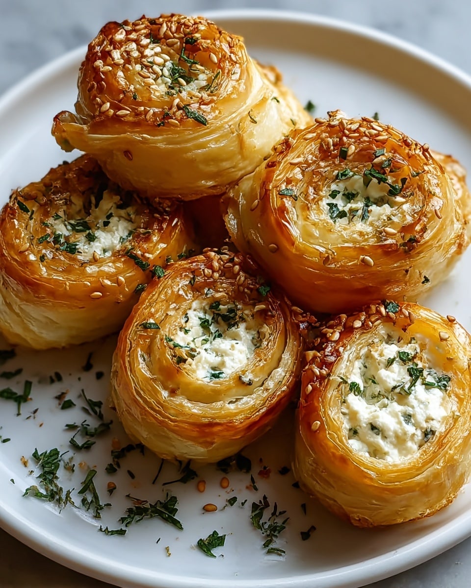 Indulgent Oven Fried Feta Rolls with Chili Honey Drizzle Recipe