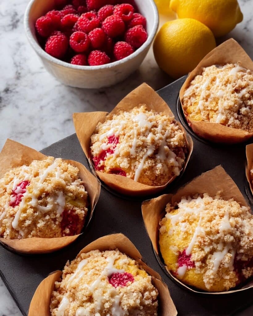 Lemon Raspberry White Chocolate Muffins Recipe