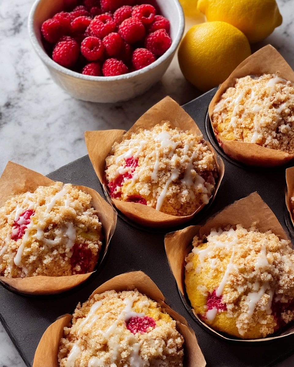 Lemon Raspberry White Chocolate Muffins Recipe