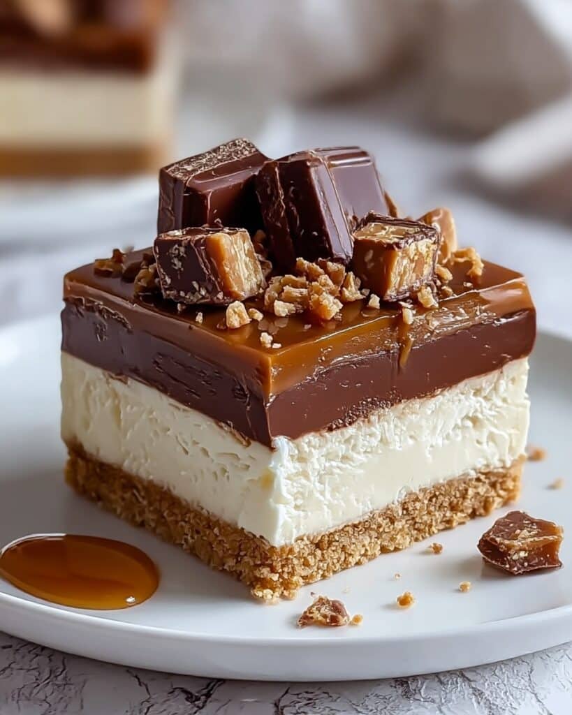 Homemade No-Bake Twix Cheesecake Recipe