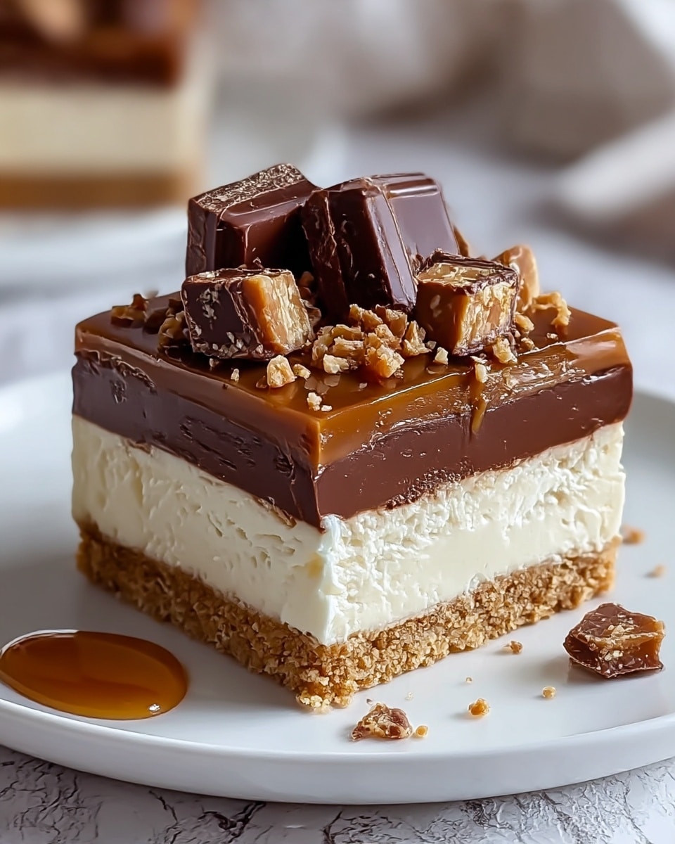 Homemade No-Bake Twix Cheesecake Recipe