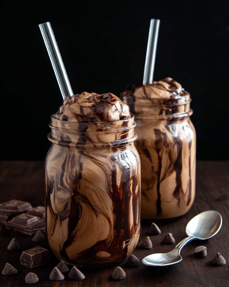 Chocolate Protein Shake with Peanut Butter and Yogurt Recipe