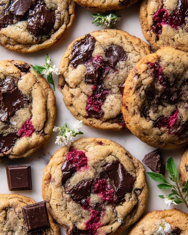 Raspberry Chocolate Chip Cookies Recipe