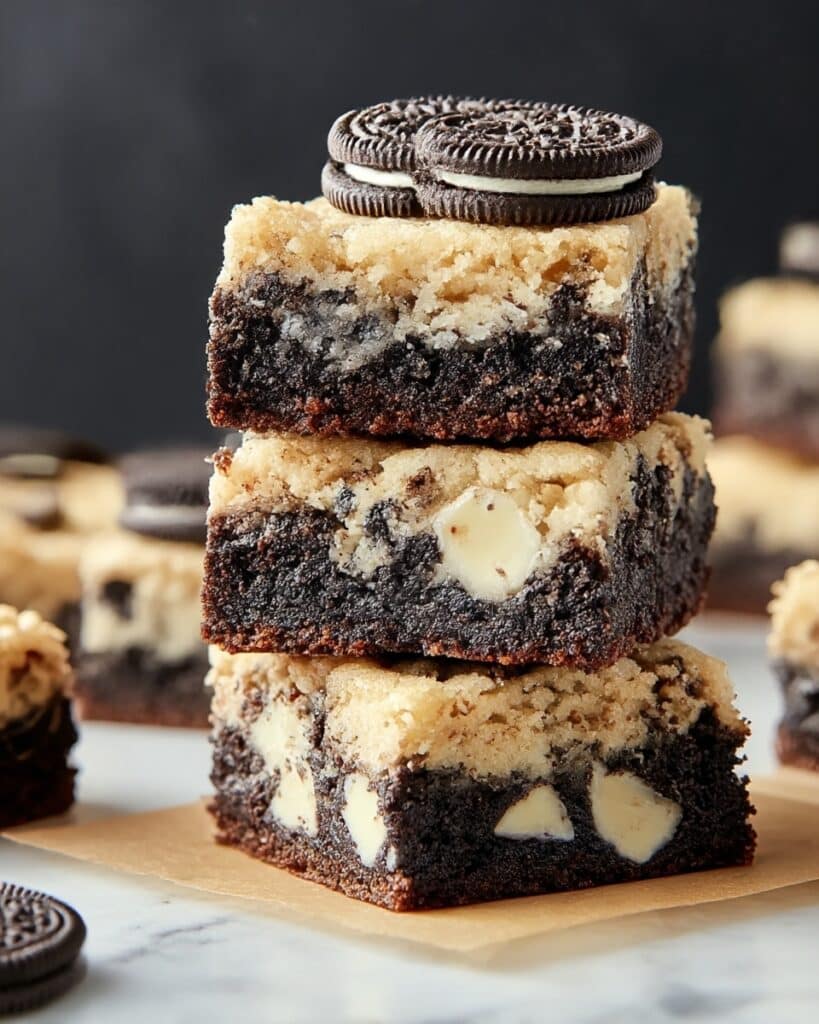 Fudgy Cookies and Cream Brownies Recipe