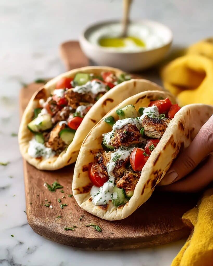 Grilled Mediterranean Chicken Tacos Recipe