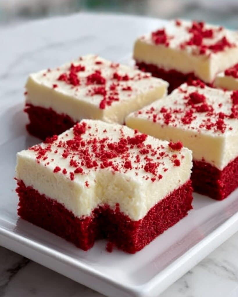 Red Velvet Cookie Bars Recipe