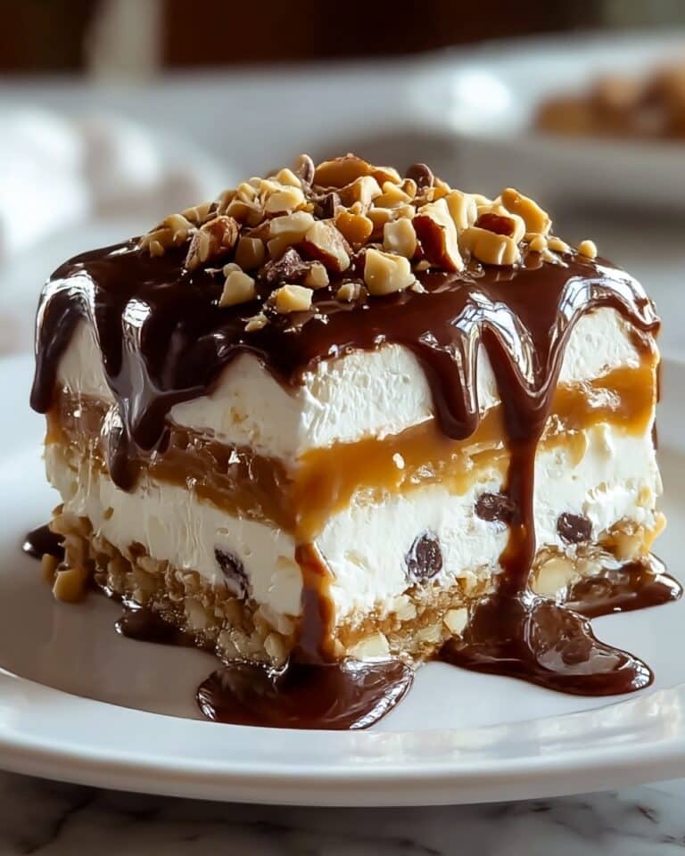 Irresistible No Bake Turtle Lasagna Dessert Recipe