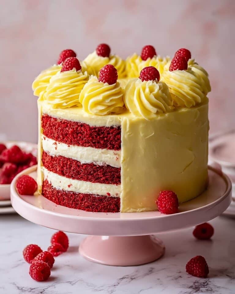 Raspberry Cake With Lemon Buttercream Recipe