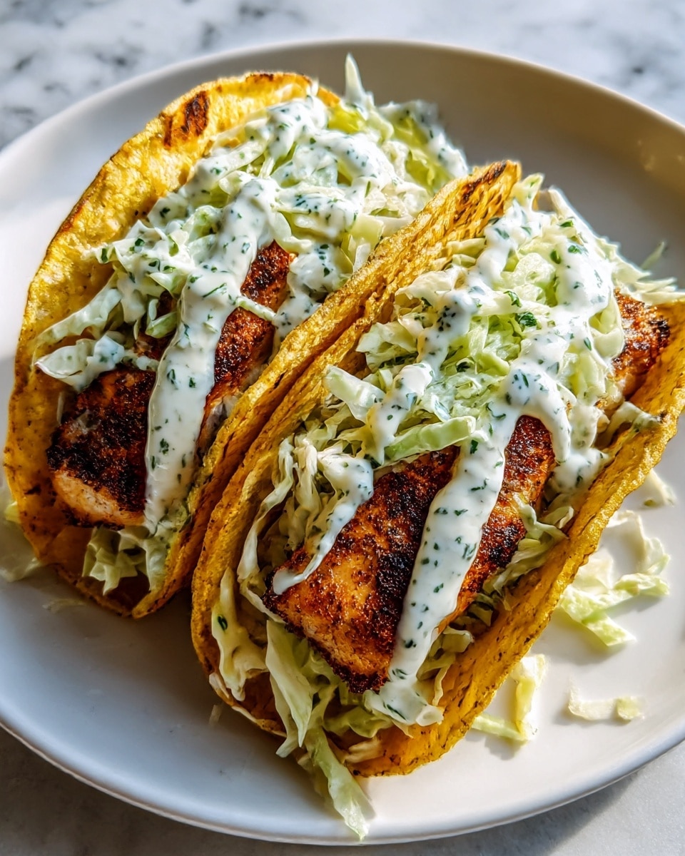 Dill Pickle Ranch Smash Chicken Tacos with Crispy Cheese Lace Recipe