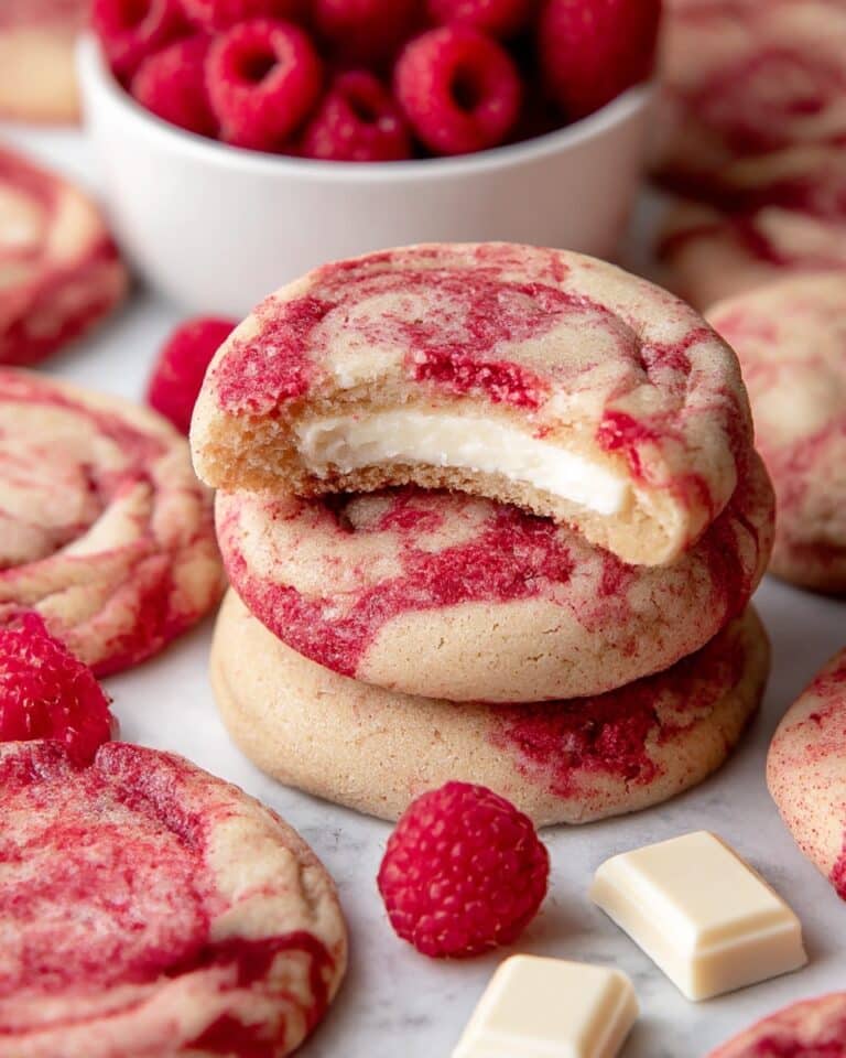 Raspberry White Chocolate Cheesecake Cookies Recipe