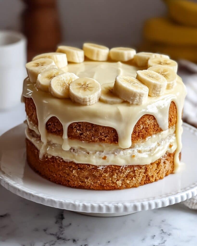Heavenly Banana Cake With Cream Cheese Frosting Recipe