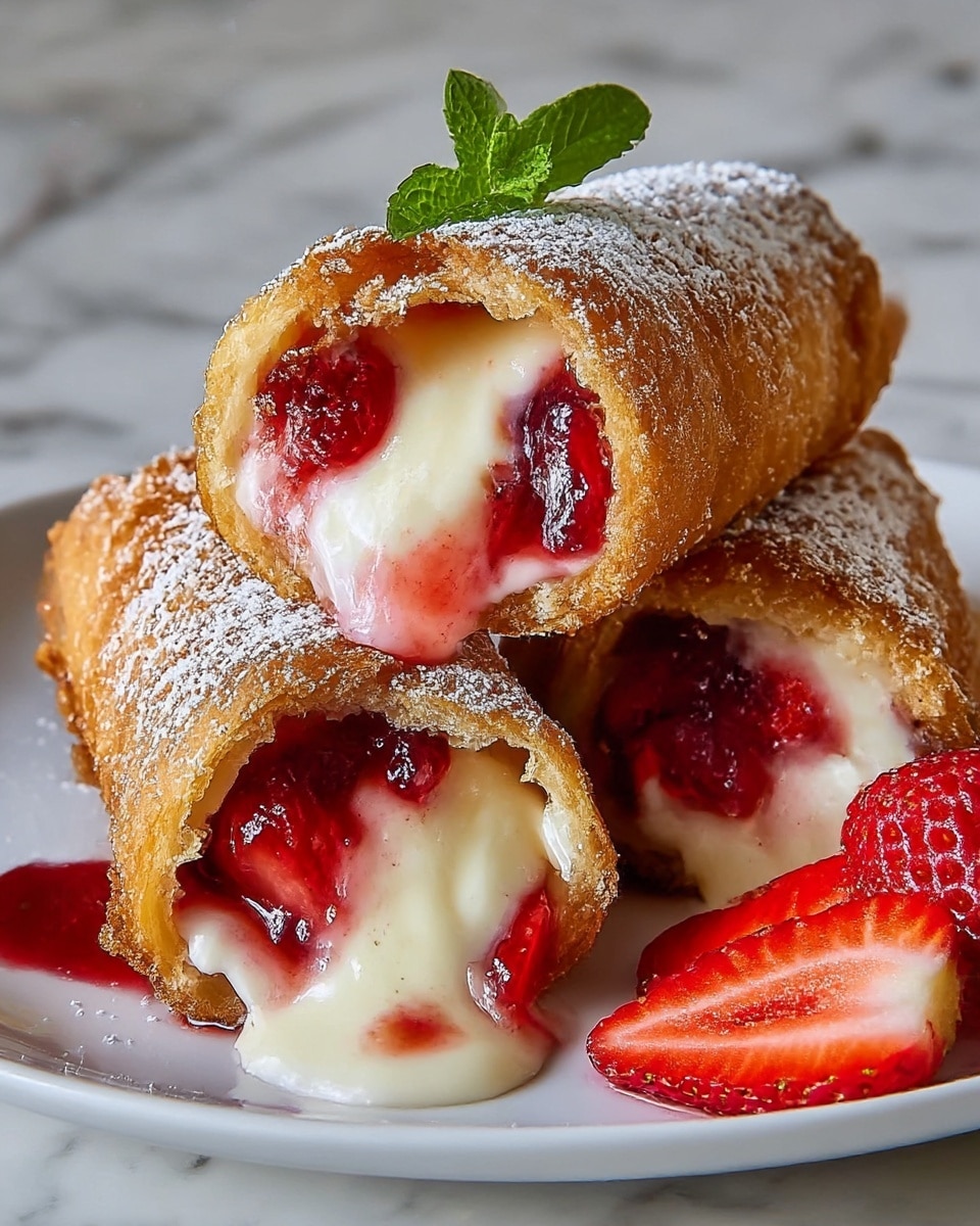 Deep Fried Strawberry Cheesecake Pies Recipe
