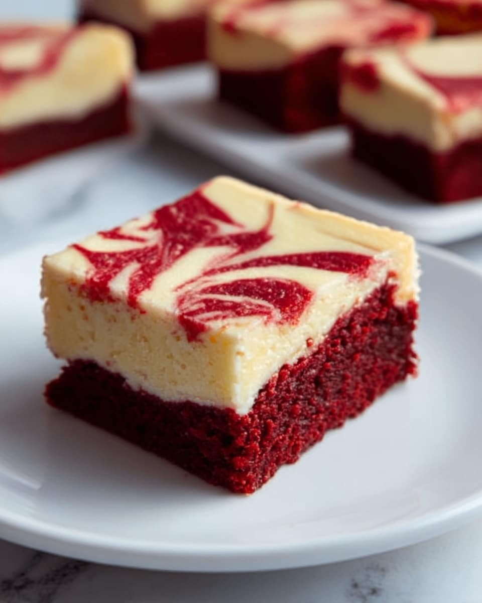 The Ultimate Fudgy Red Velvet Cheesecake Brownies with Perfect Cream Cheese Swirl Recipe