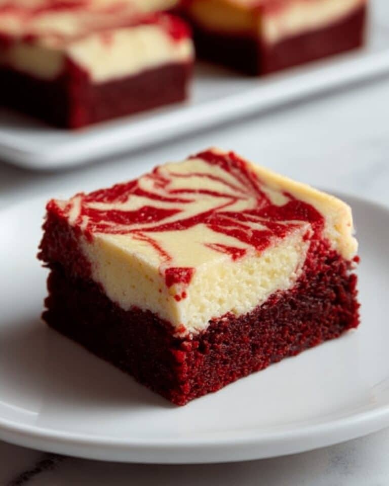 The Ultimate Fudgy Red Velvet Cheesecake Brownies with Perfect Cream Cheese Swirl Recipe