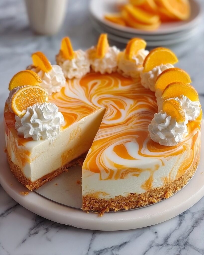 No-Bake Orange Creamsicle Cheesecake Recipe