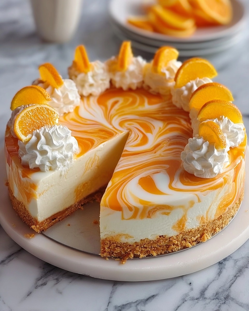 No-Bake Orange Creamsicle Cheesecake Recipe