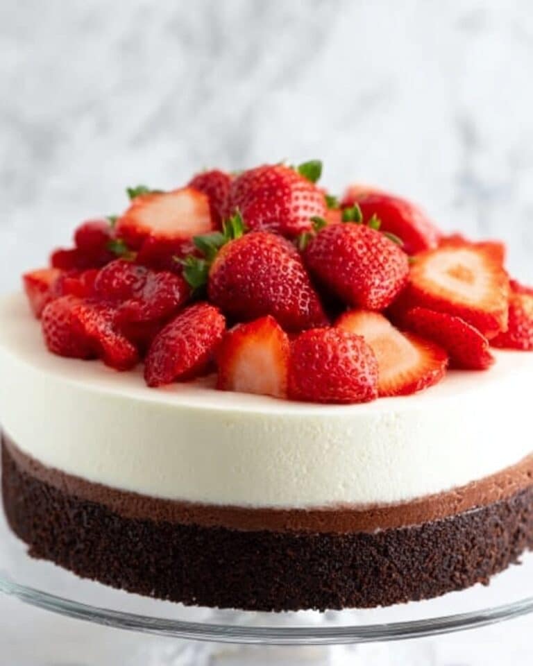 Strawberry Brownie Cheesecake Recipe