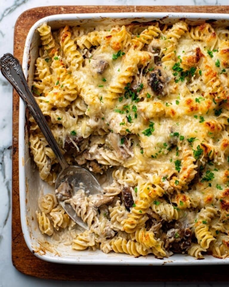 Creamy Baked Chicken Alfredo Pasta Recipe