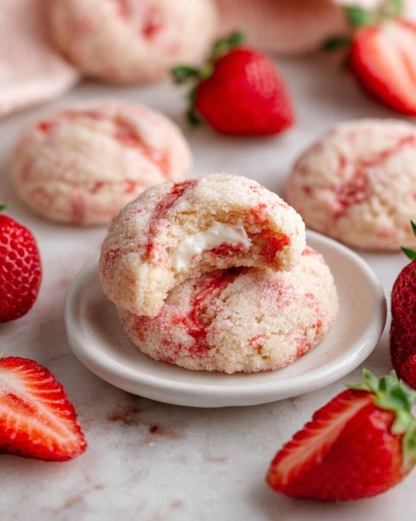 The Best Viral Strawberry Cheesecake Cookies Recipe