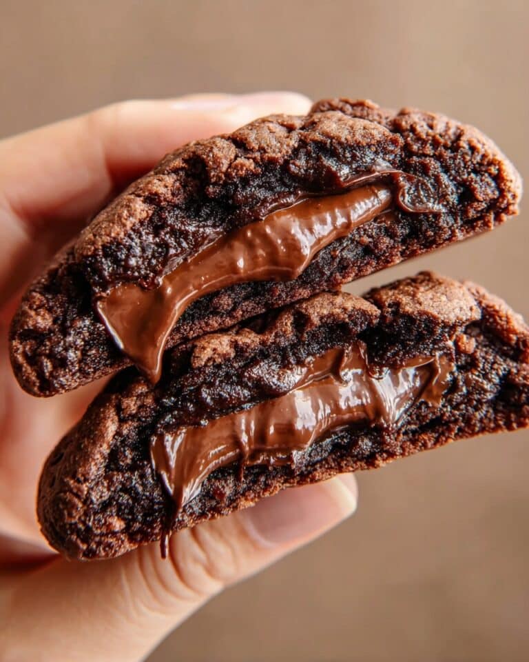 Nutella Stuffed Brownie Chunk Cookies Recipe