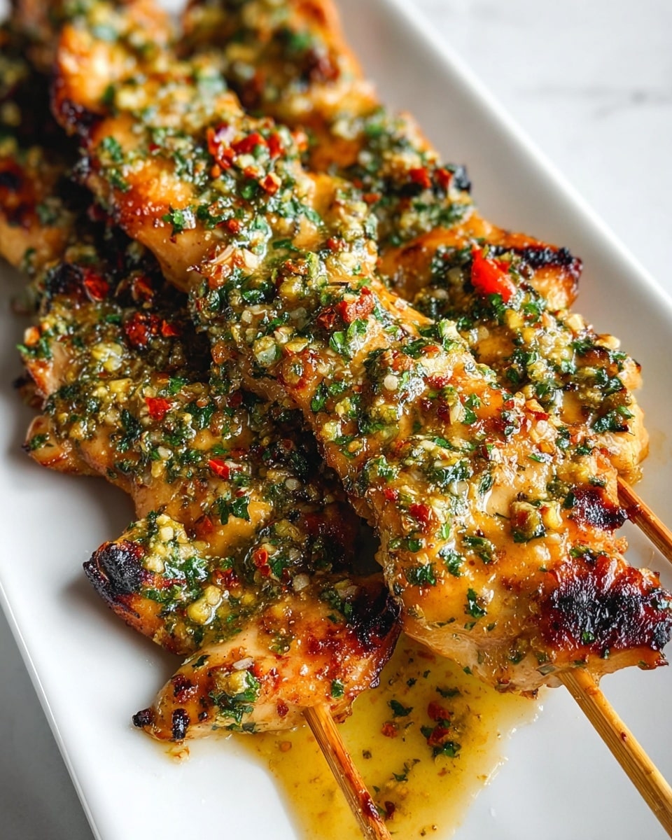 Ranch Garlic Parmesan Chicken Skewers Recipe