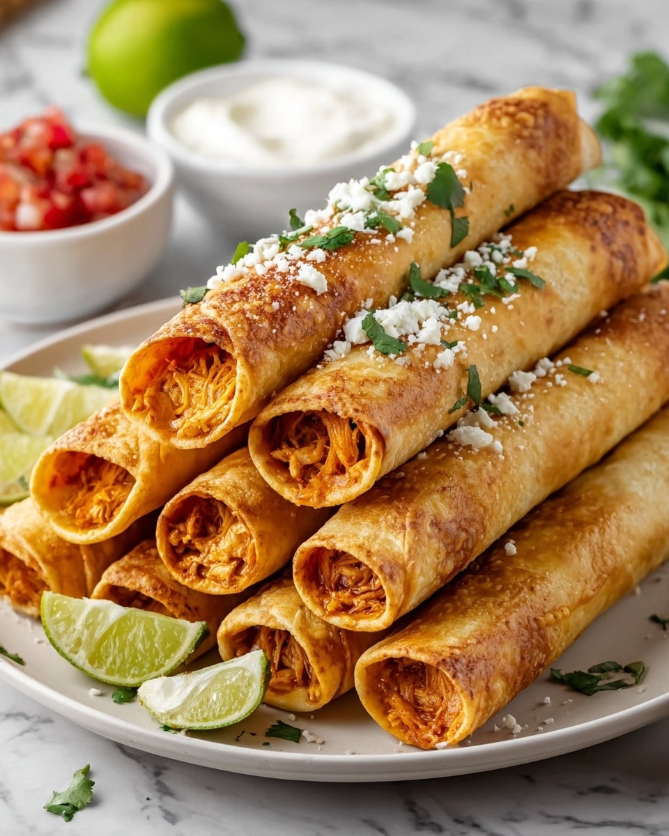Crispy Chicken Taquitos Recipe