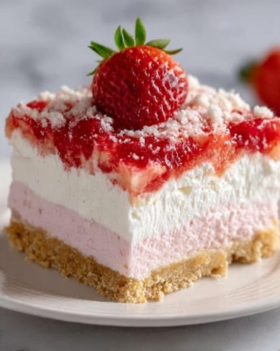 No Bake Strawberry Lasagna Recipe