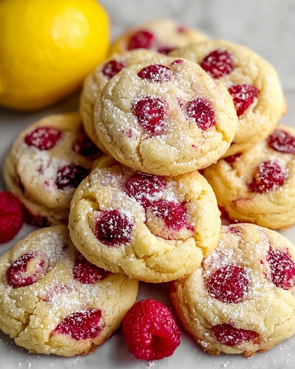 Chewy Lemon Raspberry Cookies Recipe
