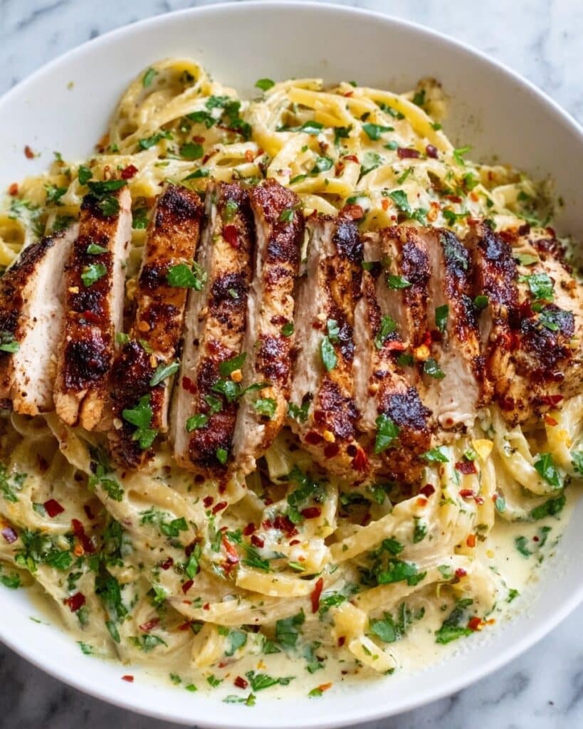 Hühnchen in Sahne-Parmesan-Soße Recipe