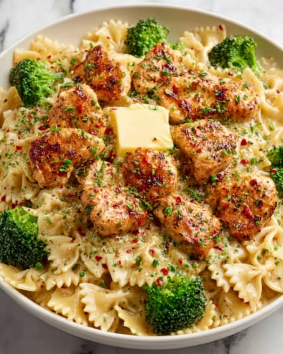 Cowboy Butter Lemon Bowtie Chicken & Broccoli Recipe