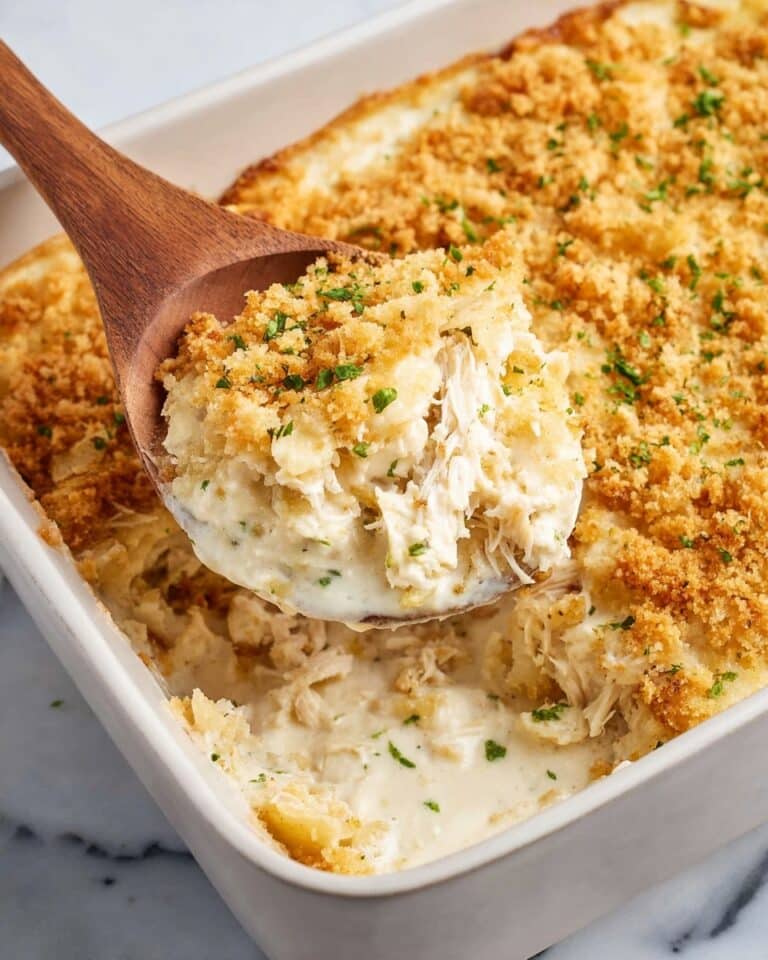 Creamy Baked Chicken Alfredo Pasta Recipe