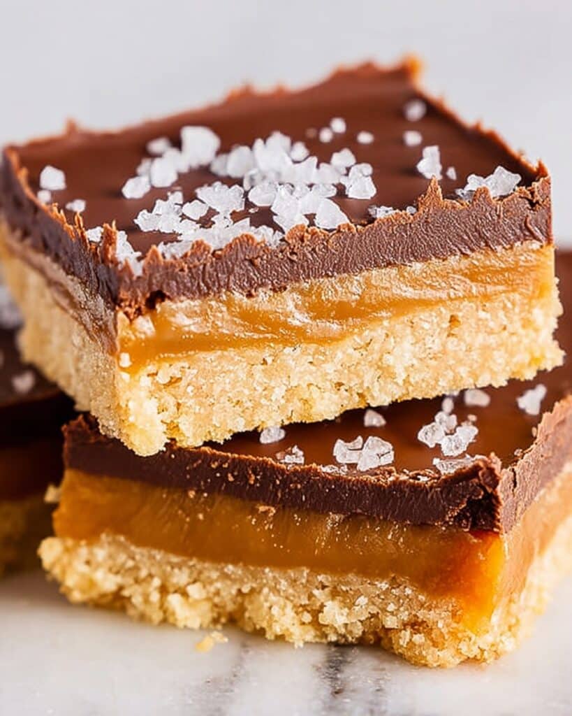 No Bake Chocolate Caramel Bars Recipe