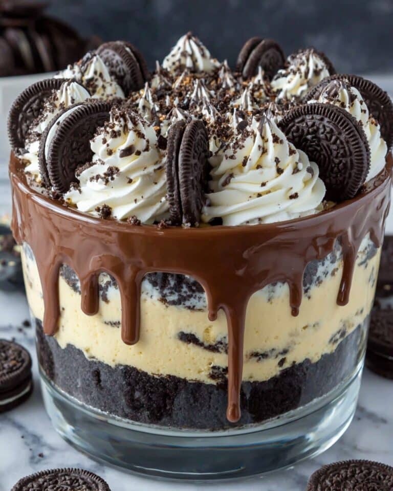 Chocolate Oreo Cheesecake Brownie Trifle Recipe