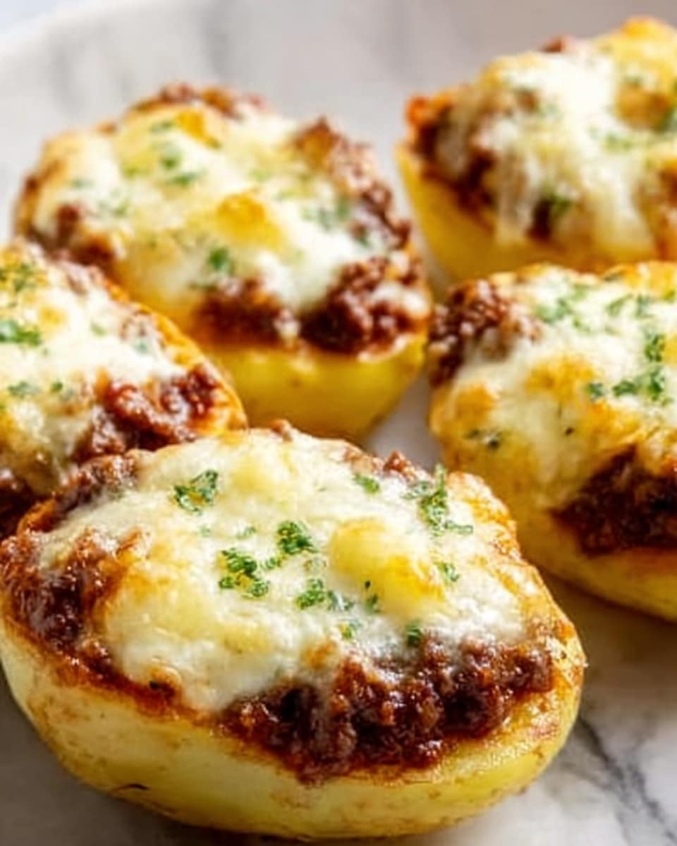 Stuffed Potato Nests with Savory Ground Beef Topping Recipe