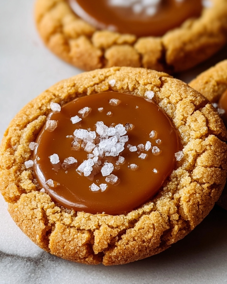 Crispy Brown Butter Coffee Toffee Cookies with Sea Salt Topping Recipe