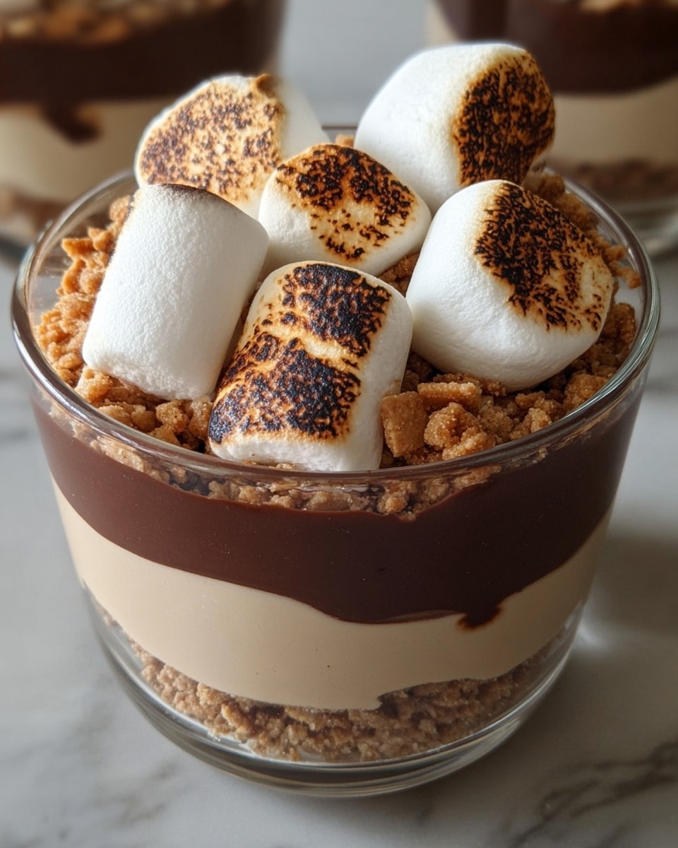 Easy No Bake S’mores Pudding Cups Recipe