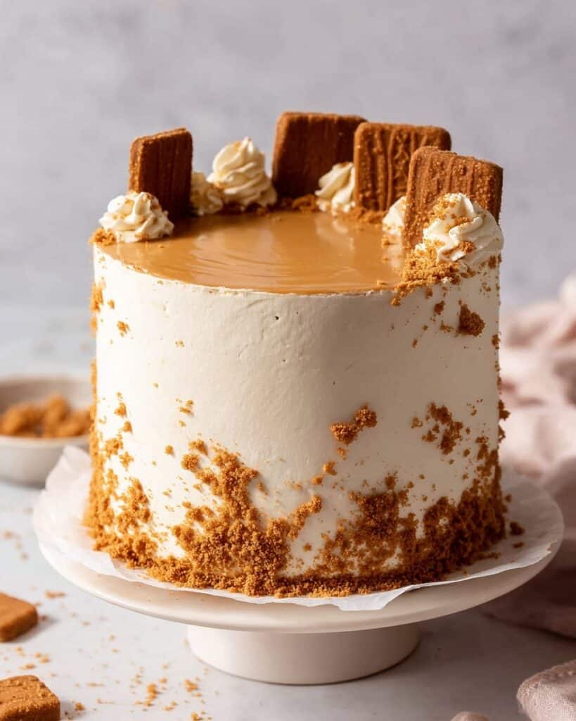 Biscoff Cookie Butter Cake Recipe