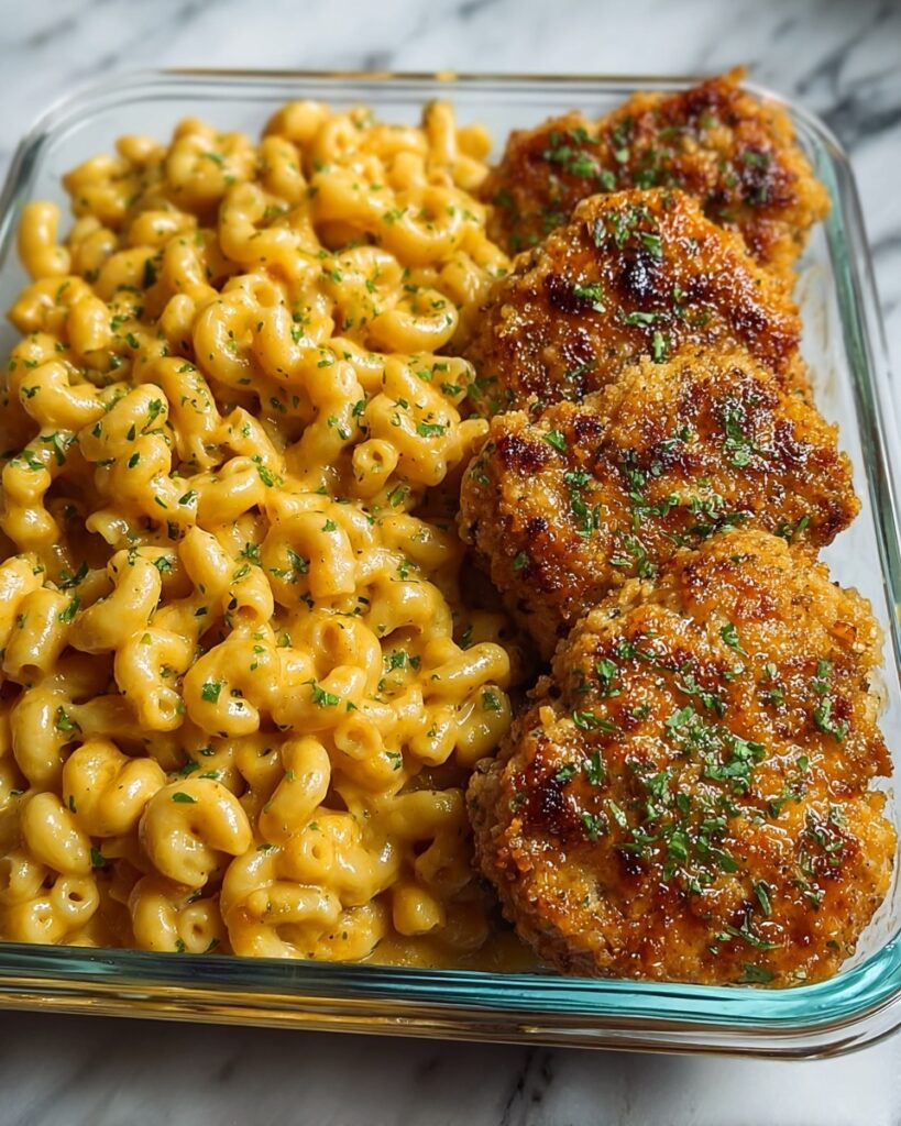 High Protein Honey Garlic Butter Chicken with Mac & Cheese Recipe